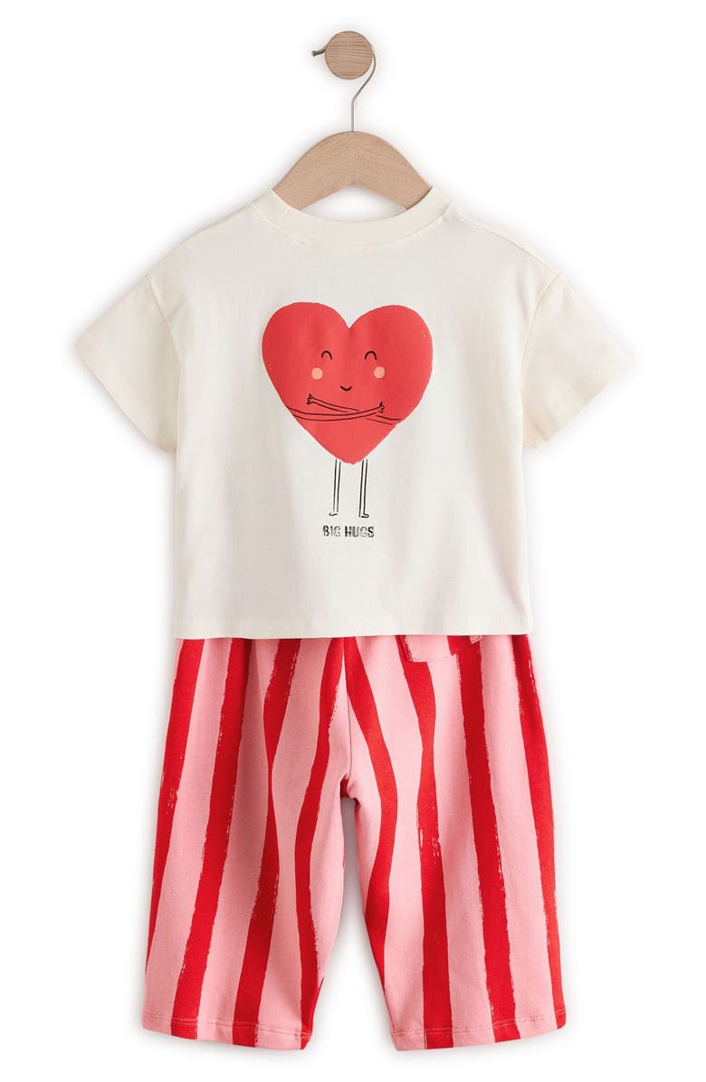 NEXT Kids' Graphic T-Shirt & Stripe Pants Set, Alternate, color, 