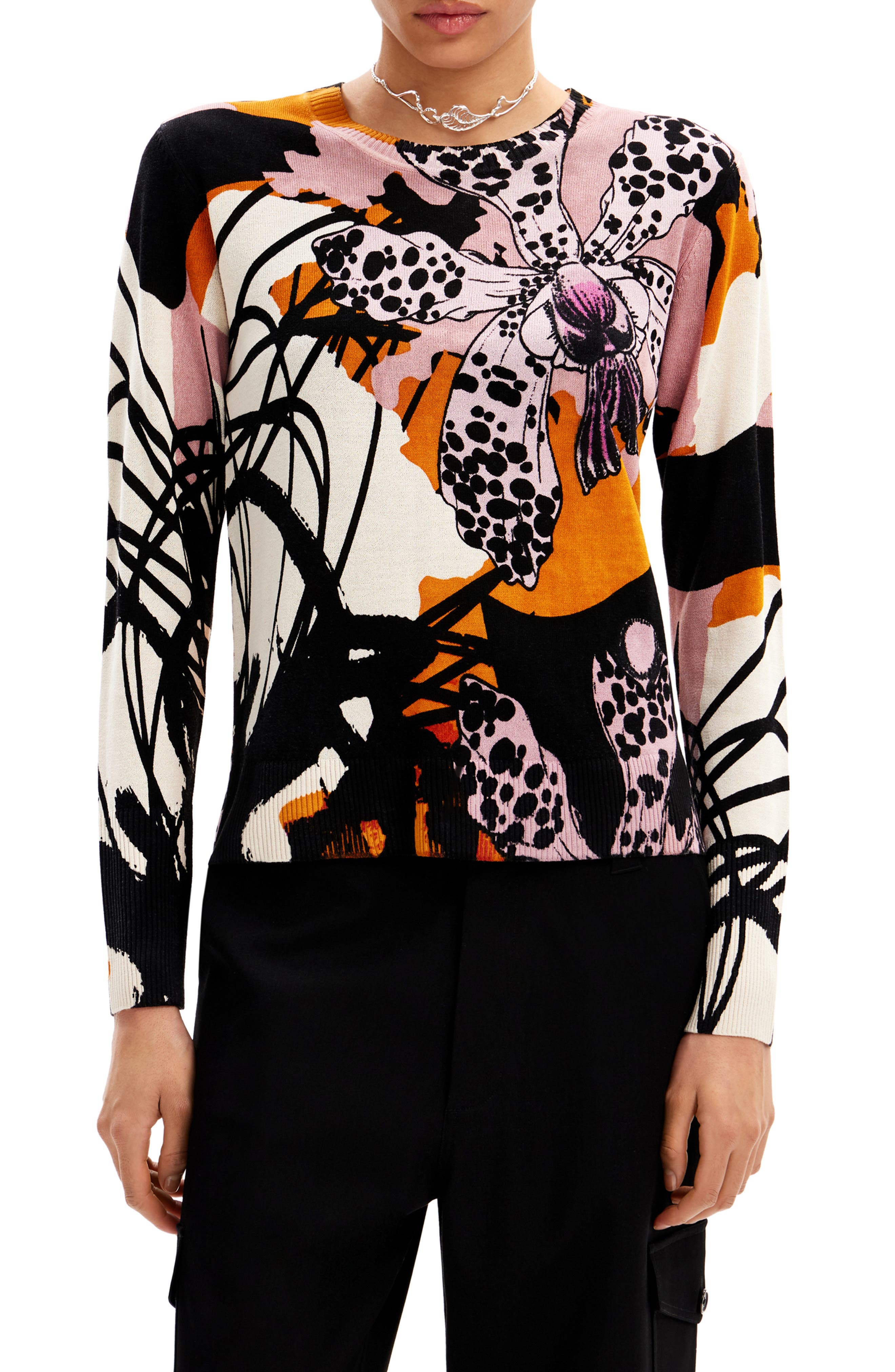 M. Christian Lacroix Orchid Pullover
