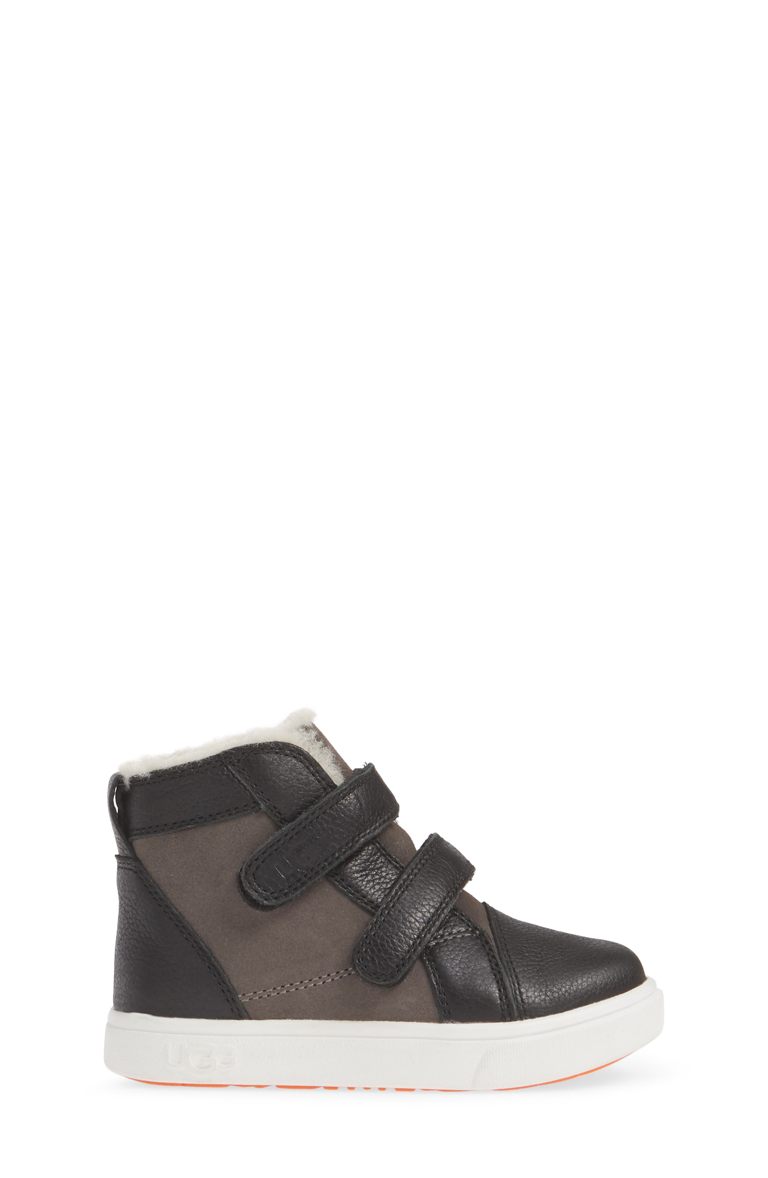 Rennon High Top Sneaker, Alternate, color, BLACK/ GREY