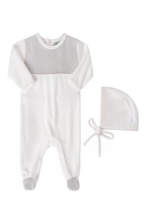 Chevron Footie & Hat Set (Baby)