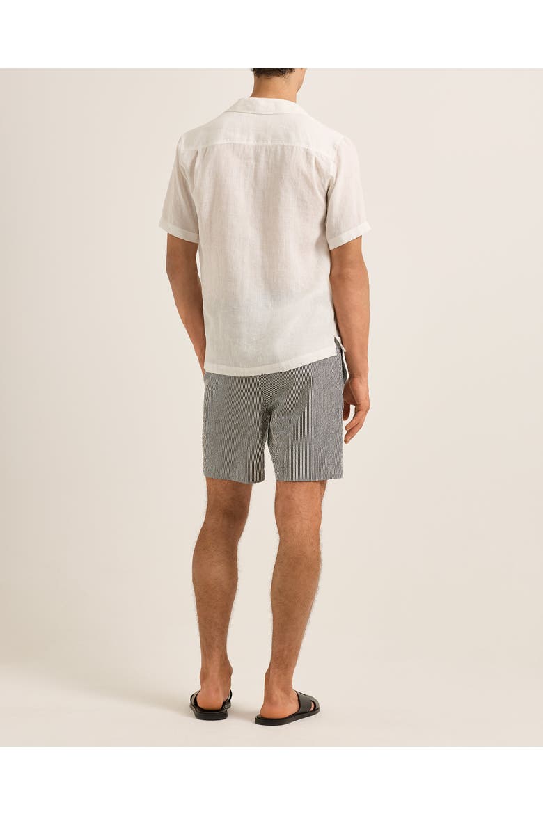 Alex Seersucker Relaxed-Fit Shorts, Alternate, color, CHARCOAL/WHITE STRIPE