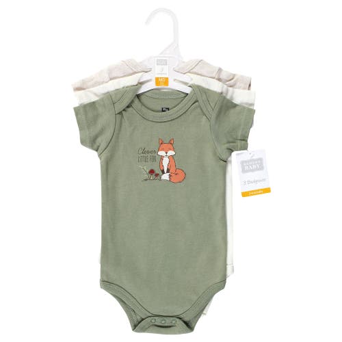 Hudson Baby Soft Cotton Bodysuit Triple Pack