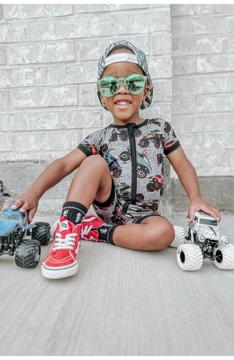 Fletch Monster Jammies Shorties, Alternate, color, Gray