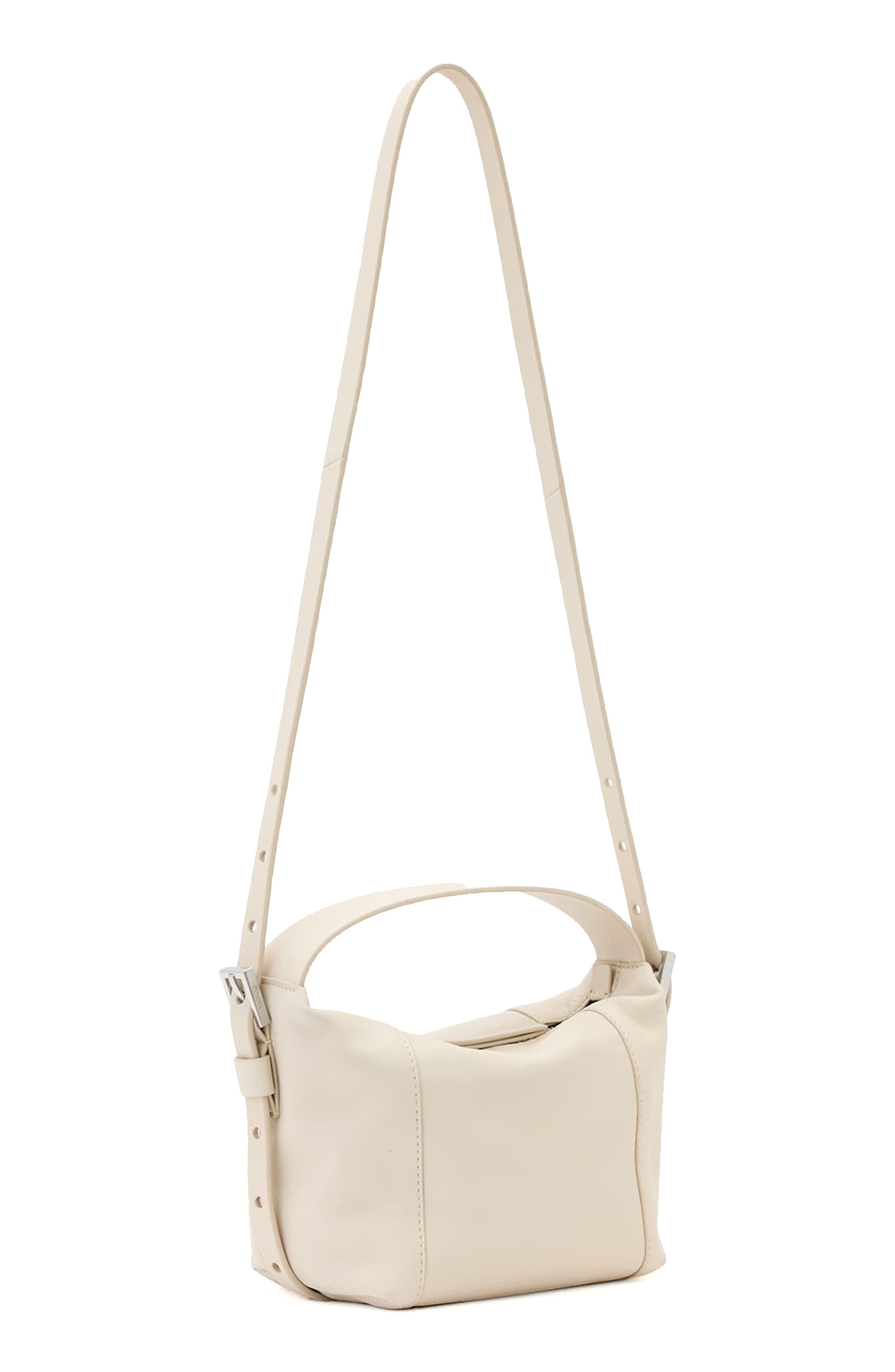 Mini Vega Grab Leather Crossbody Bag, Alternate, color, SAHARA WHITE