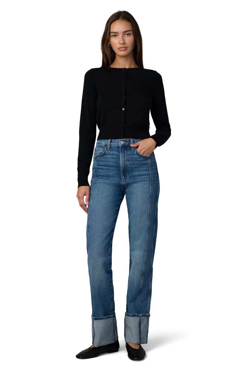 Joe's The Margot Cuffed High Waist Straight Leg Jeans, Main, color, 