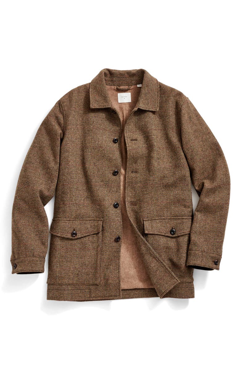 Billy Reid Bennet Wool & Nylon Overcoat, Alternate, color,