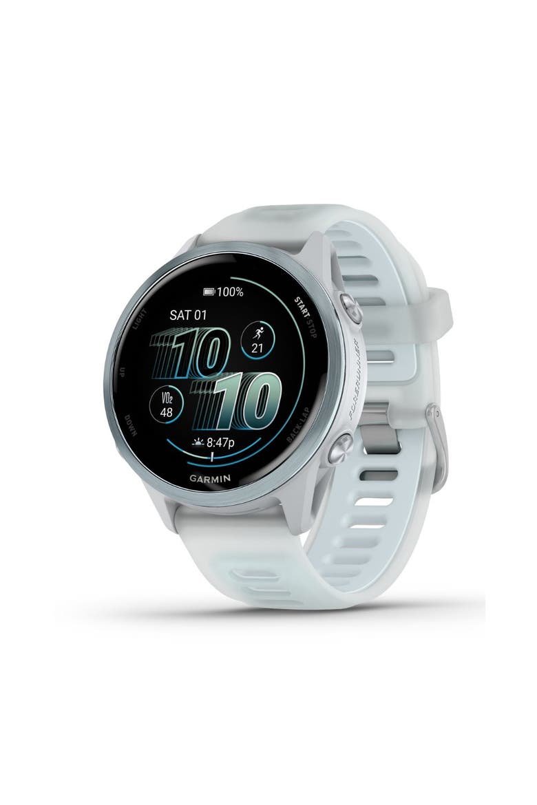 Forerunner 570 - 42MM Fitness Smartwatch, Main, color, Whitestone/cloud blue