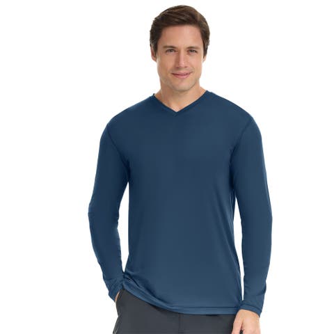 Men's Performance V-Neck Long Sleeve Shirt