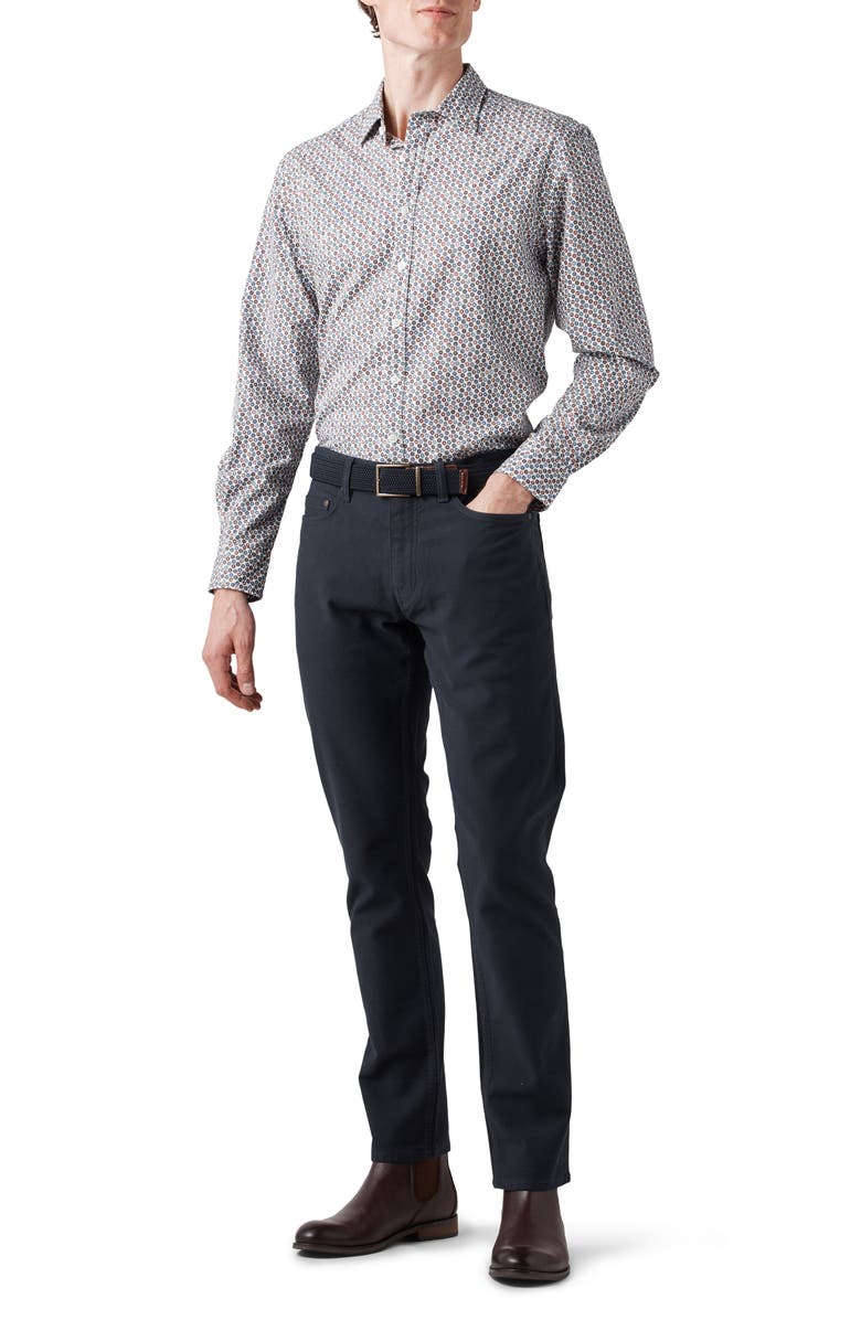 Rodd & Gunn Cape Runaway Floral Medallion Print Button-Up Shirt, Alternate, color,