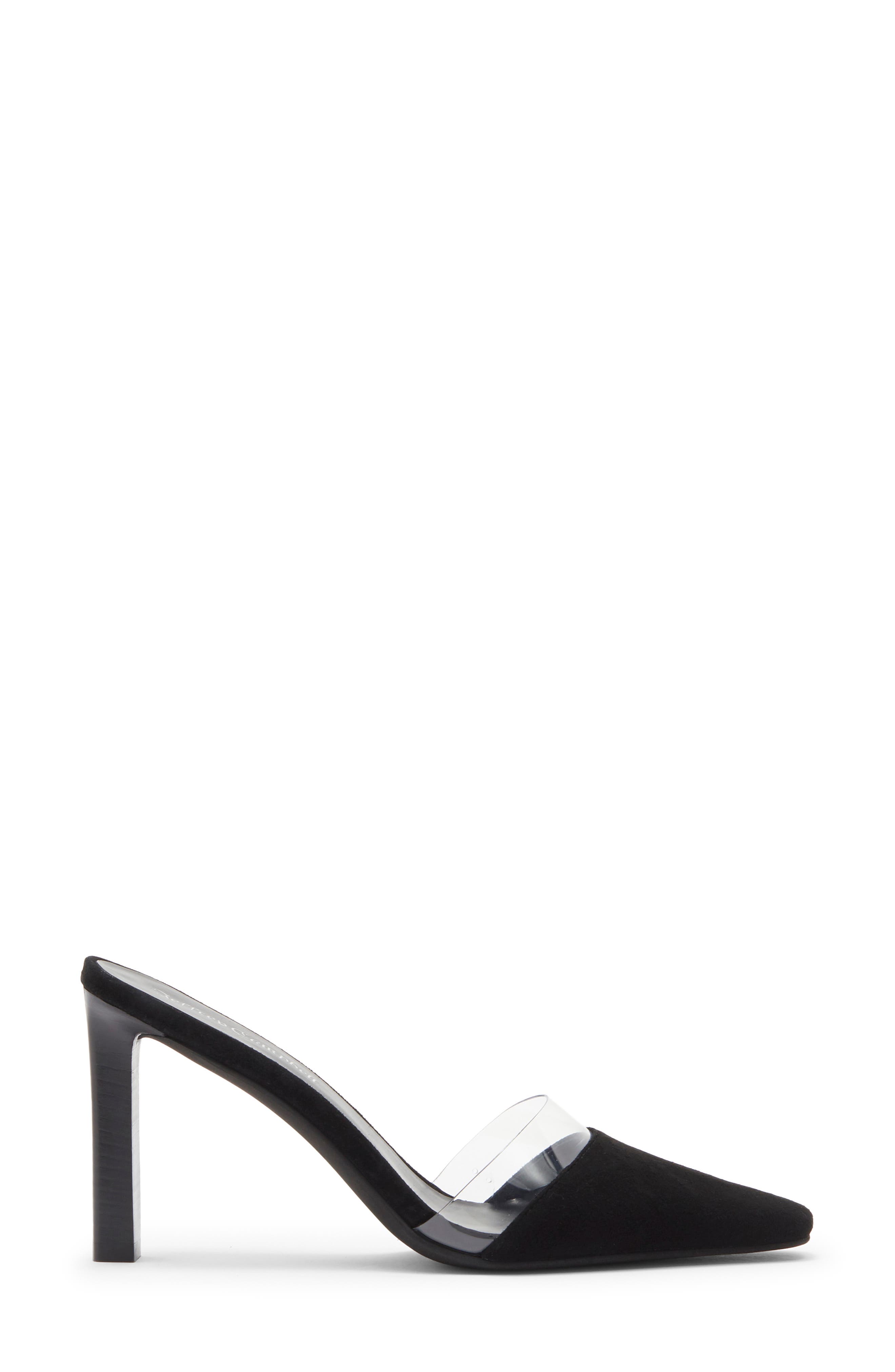 Allowance Mule, Alternate, color, BLACK SUEDE CLEAR