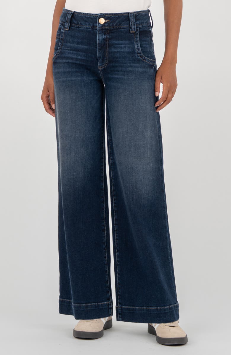 KUT from the Kloth Meg High Waist Wide Leg Jeans, Main, color, Unequalled