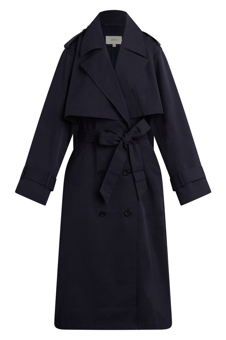 The Dani Michelle Trench Coat, Alternate, color, NAVY