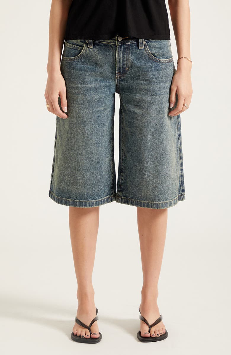 PacSun Peyton Extreme Jorts, Main, color, Light Indigo