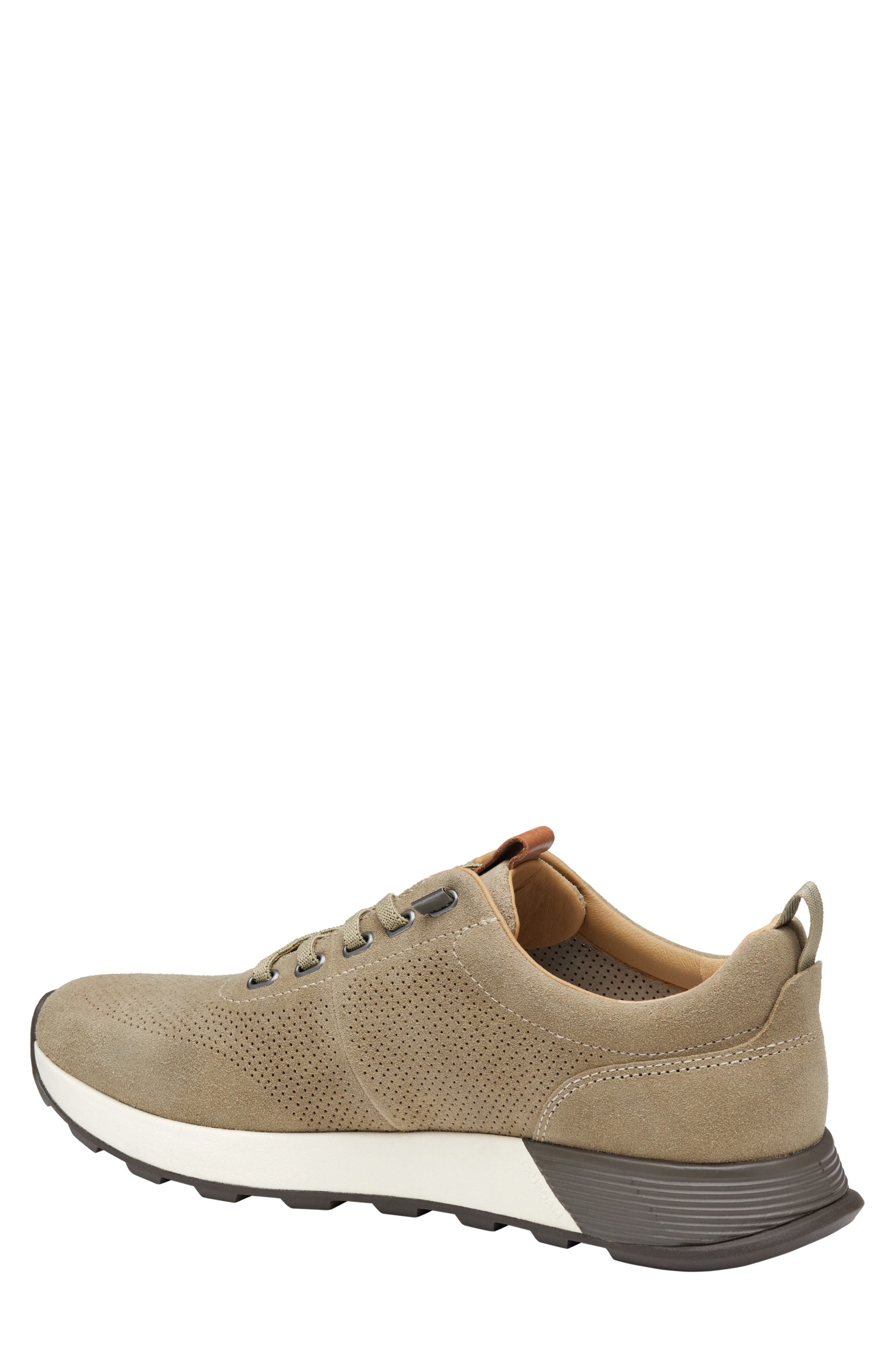 Johnston & Murphy Kinnon Perforated Leather Jogger Sneaker, Alternate, color, 