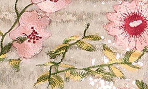 Dress The Population Alaia Embroidered Floral Sequin Strapless Cocktail Minidress In Multi