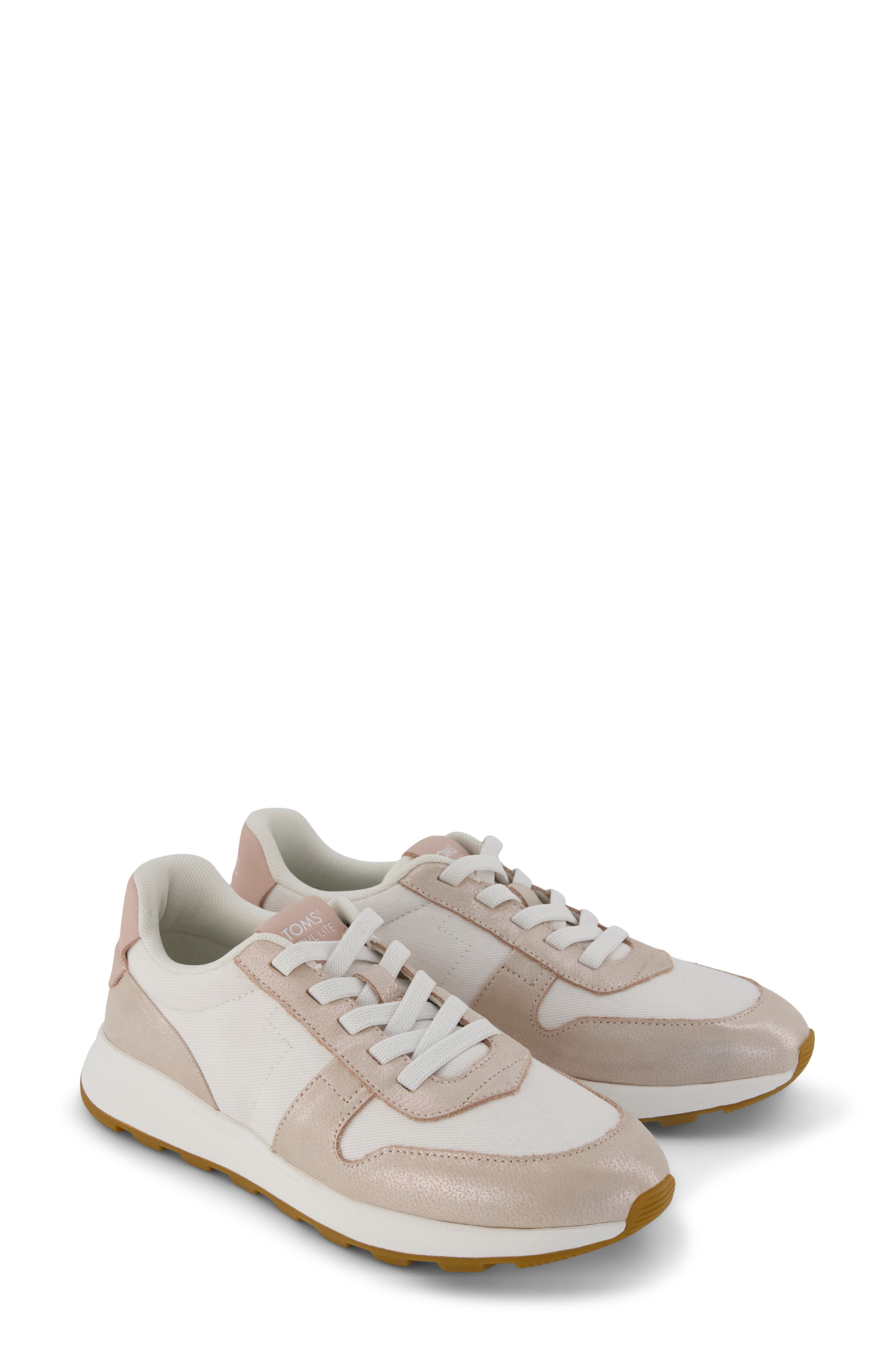 TRVL Lite Retro Sneaker, Alternate, color, GOLD