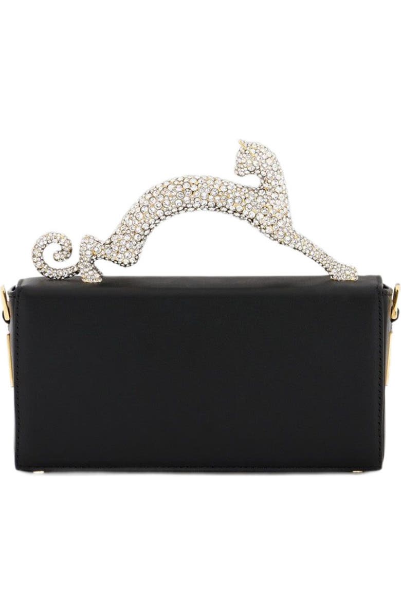Lanvin Nano Pencil Cat Leather And Rhinestone Bag, Alternate, color,