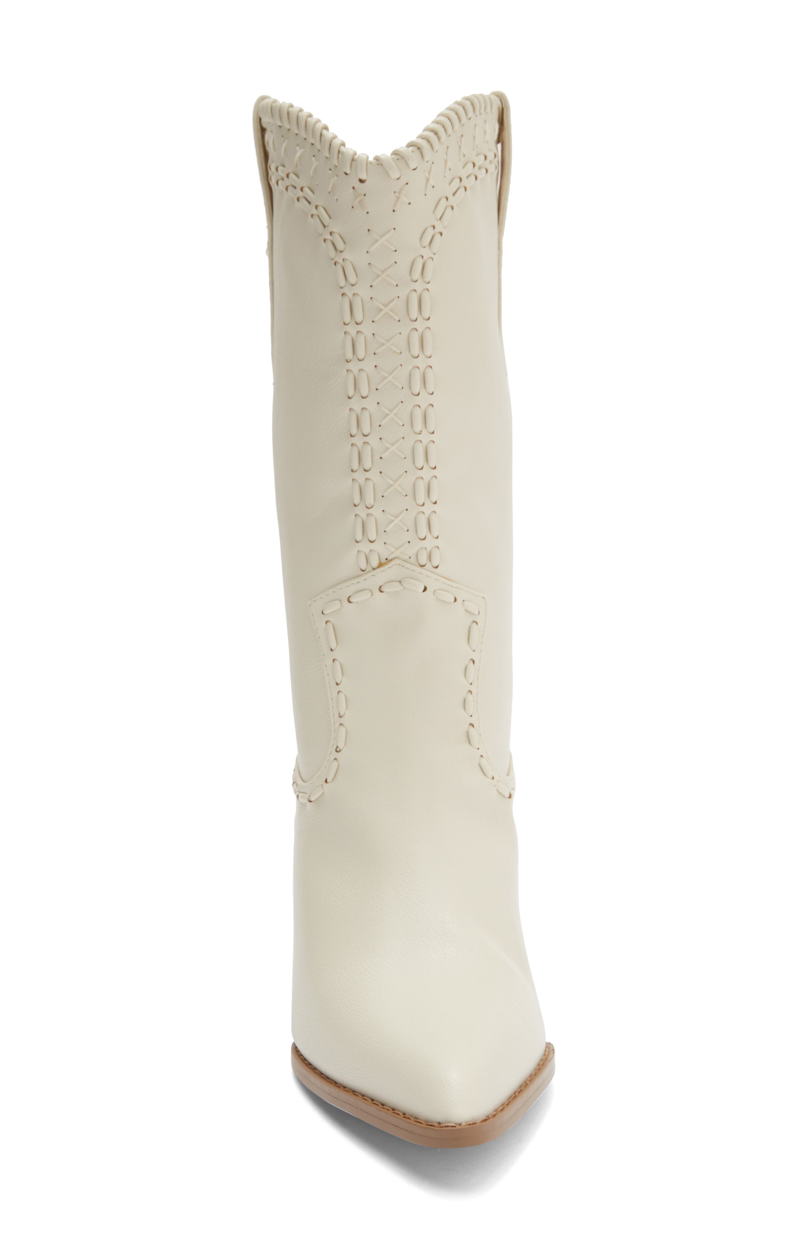 Billini Fulya Cowboy Boot, Alternate, color, Ivory