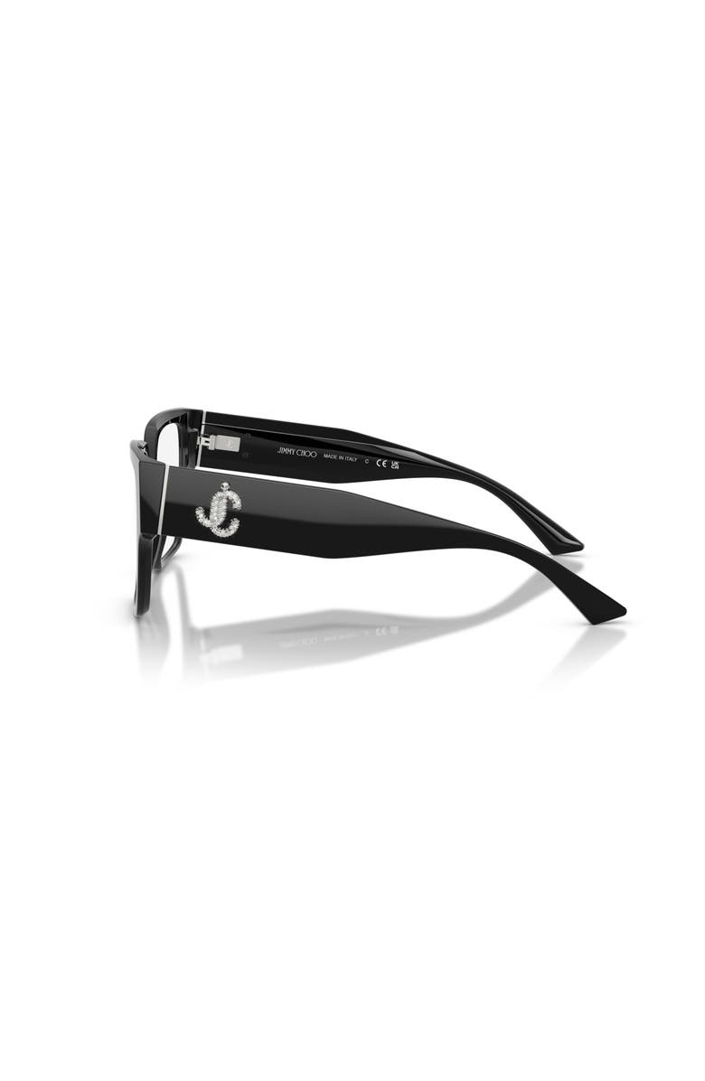 Jimmy Choo 53mm Square optical glasses, Alternate, color, Black