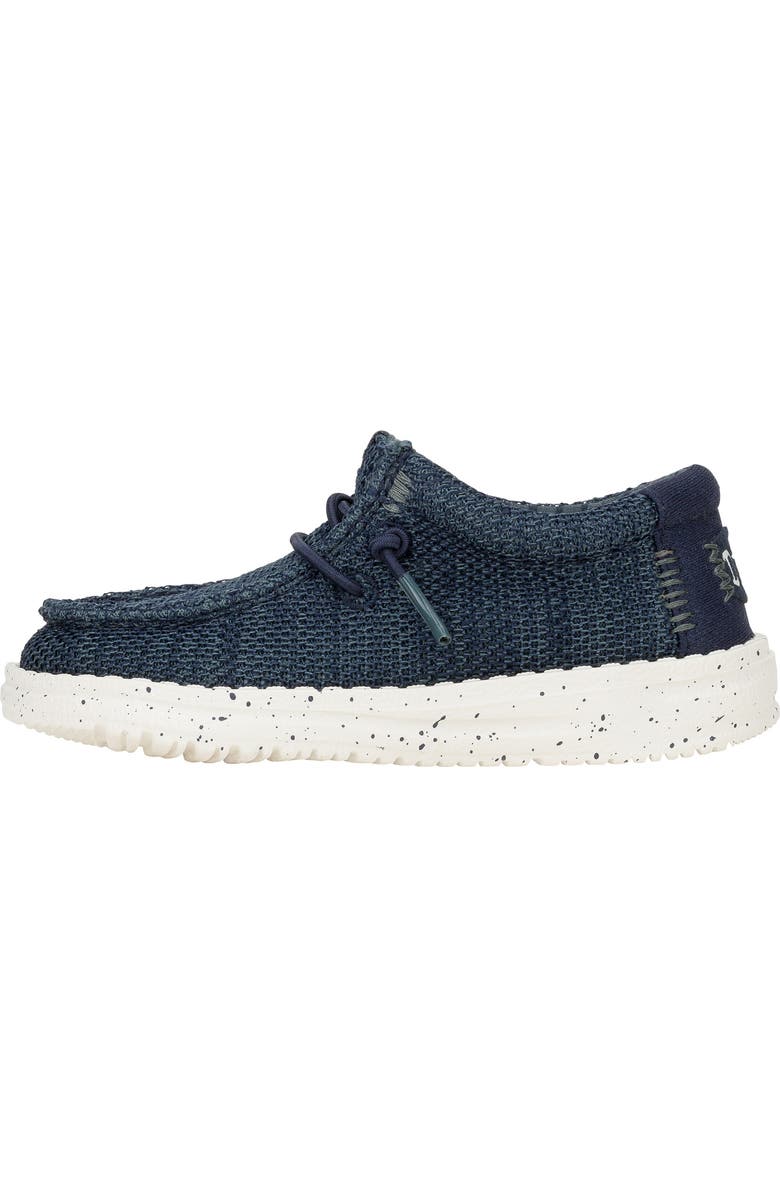 Hey Dude Kids' Wally Stretch Sox Slip-On, Alternate, color, Navy