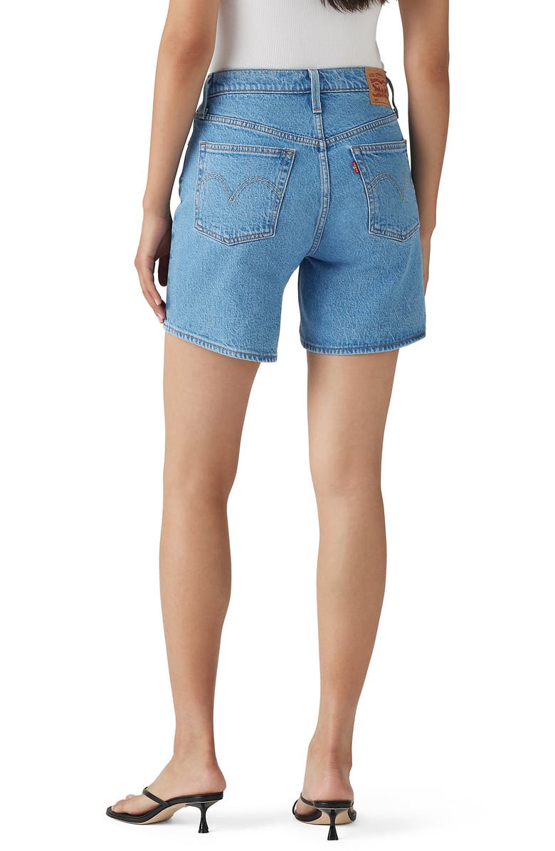 Levi's<sup>®</sup> 501<sup>®</sup> High Waist Mid Thigh Denim Shorts, Alternate, color, 