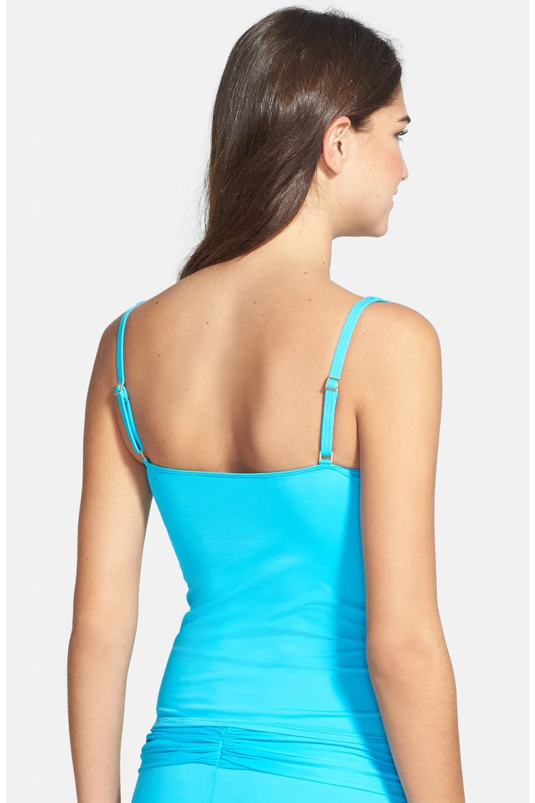 'Glamour' Tankini Top, Alternate, color, PACIFIC BLUE