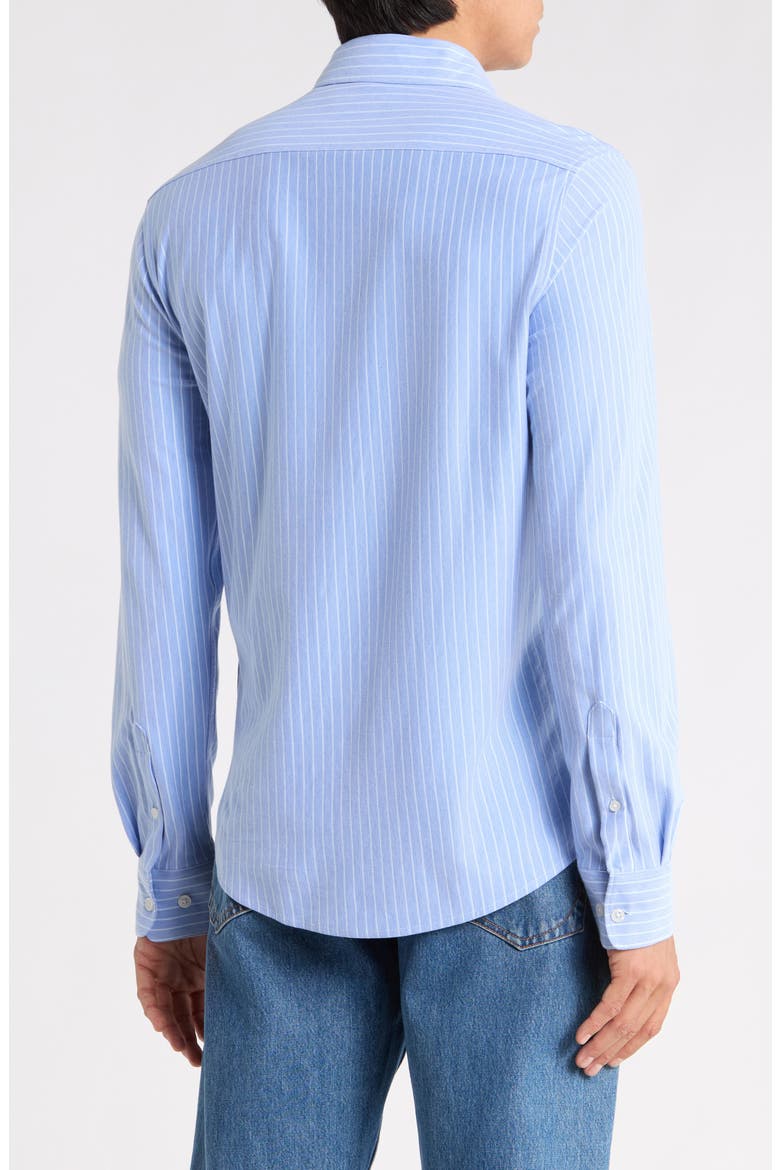 Stripe Button-Up Shirt, Alternate, color, LT. BLUE
