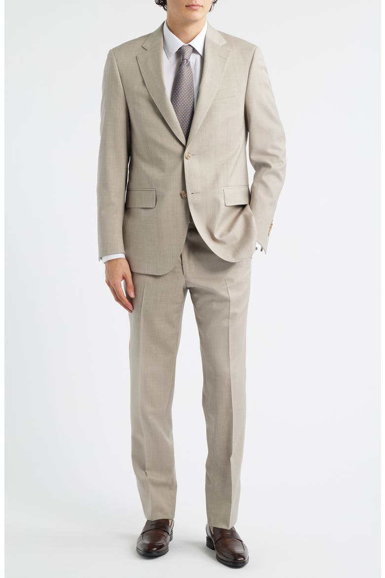 Flynn Classic Fit Tan Wool Suit, Alternate, color, TAN
