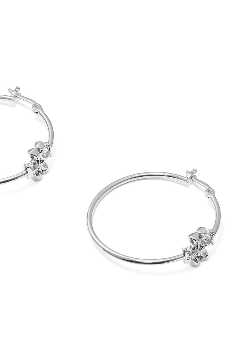 Tory Burch Eleanor Hoop Earrings, Alternate, color,