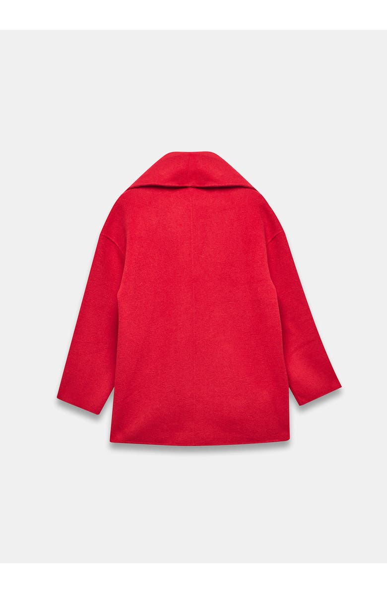 MINT VELVET Wool Blend Hand Finished Scarf Coat, Alternate, color, Red