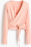 H&M Sports Wrap Top In Modal