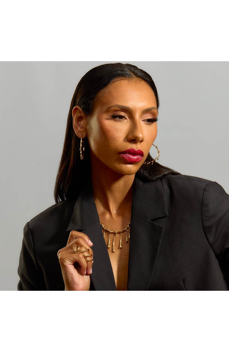 Lucy Quartermaine Drop Armour Ring With Double Hinge, Alternate, color, Gold