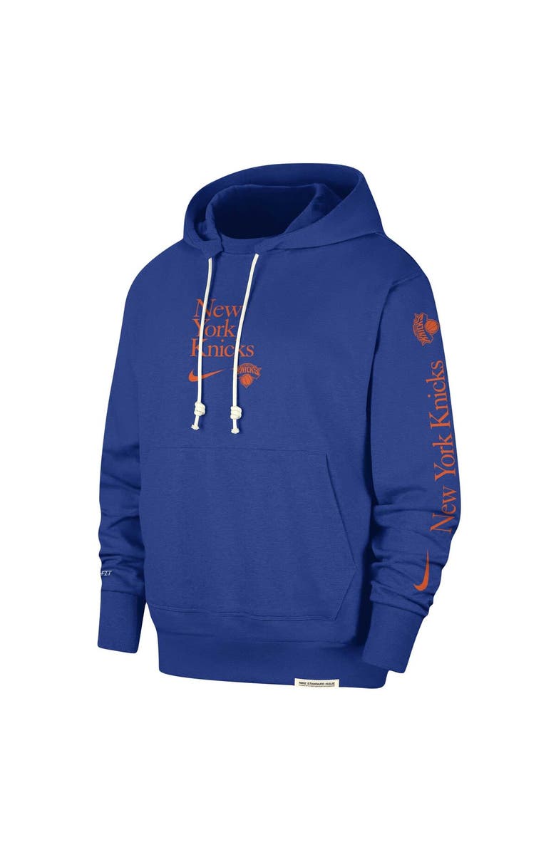 Nike Men's Nike Blue New York Knicks Authentic Performance Pullover Hoodie, Alternate, color, 