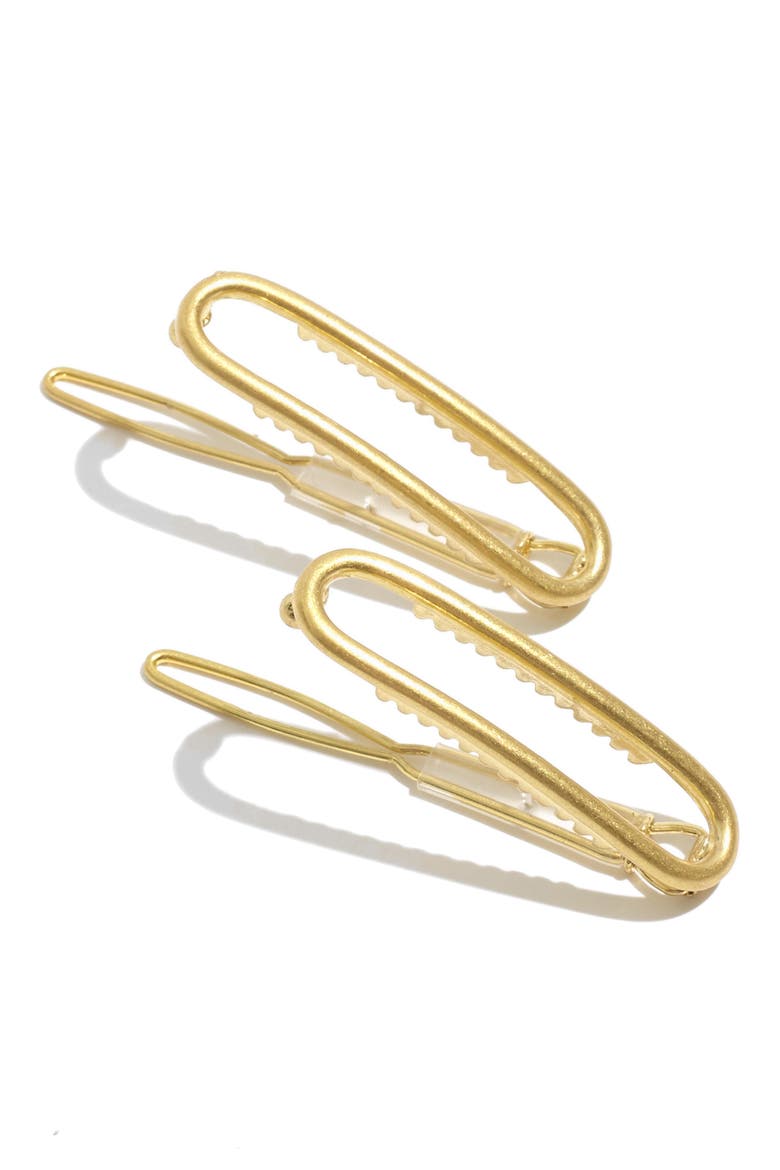 Two-Pack Mini Hair Clips, Alternate, color, VINTAGE GOLD