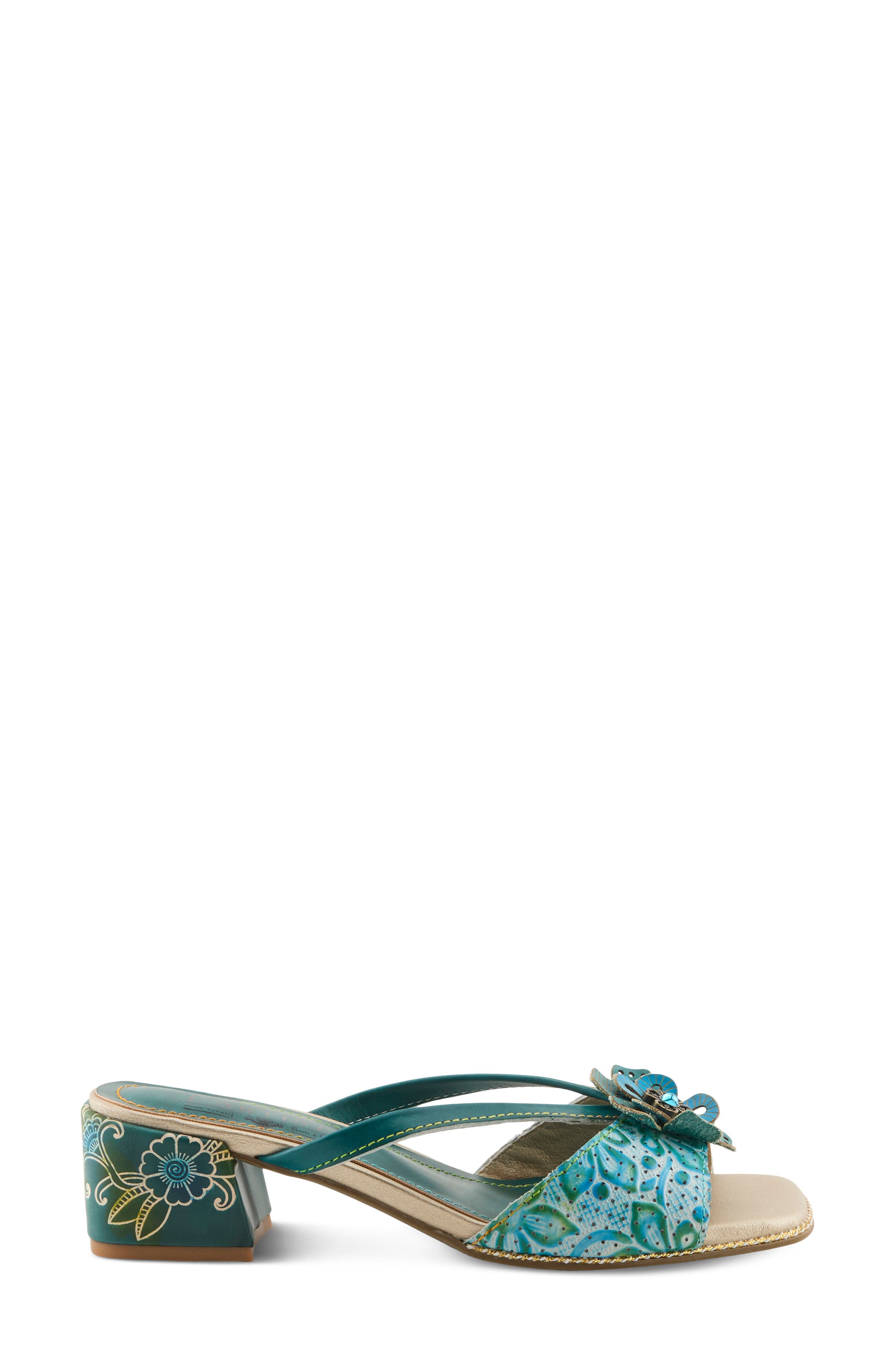 Europa Sandal, Alternate, color, TEAL MULTI