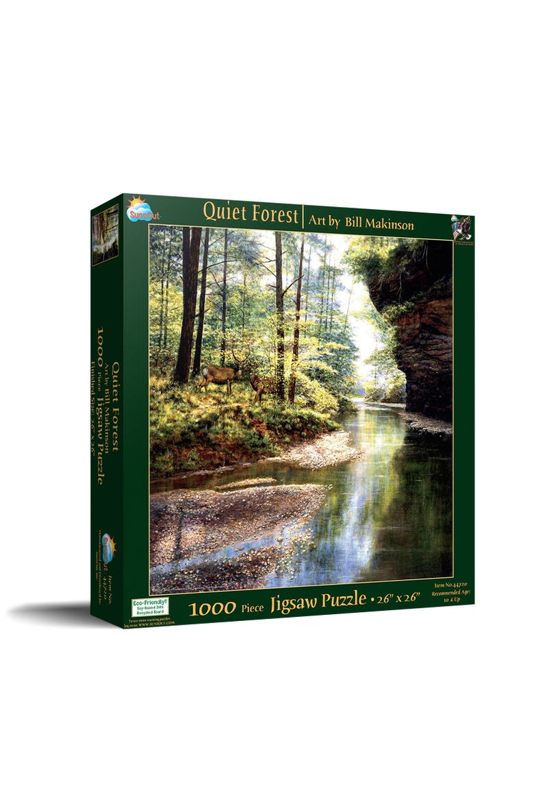 Quiet Forest 1000 piece Jigsaw Puzzle for Adults, Main, color, Multicolor