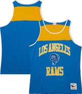 Mitchell & Ness Men's Mitchell & Ness Royal/Gold Los Angeles Rams Gridiron Classics Heritage Colorblock Tank Top