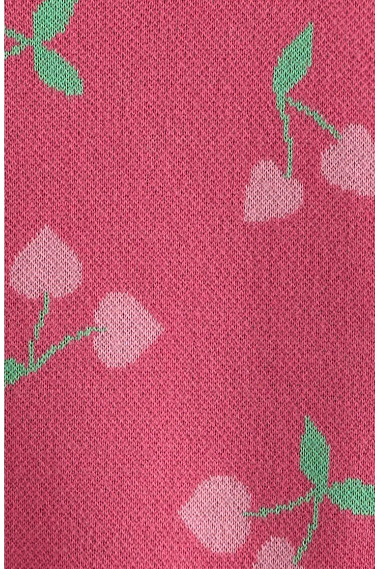 Kids' Pattern Crewneck Sweater, Alternate, color, PINK FLAMBE CHERRY HEARTS