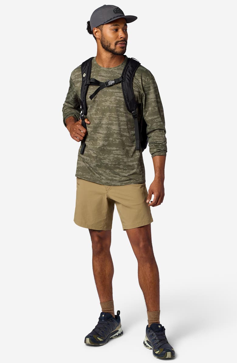 Marmot AirExchange SolarShield UPF Long Sleeve Crewneck T-Shirt, Alternate, color, Olive Grove Lagos