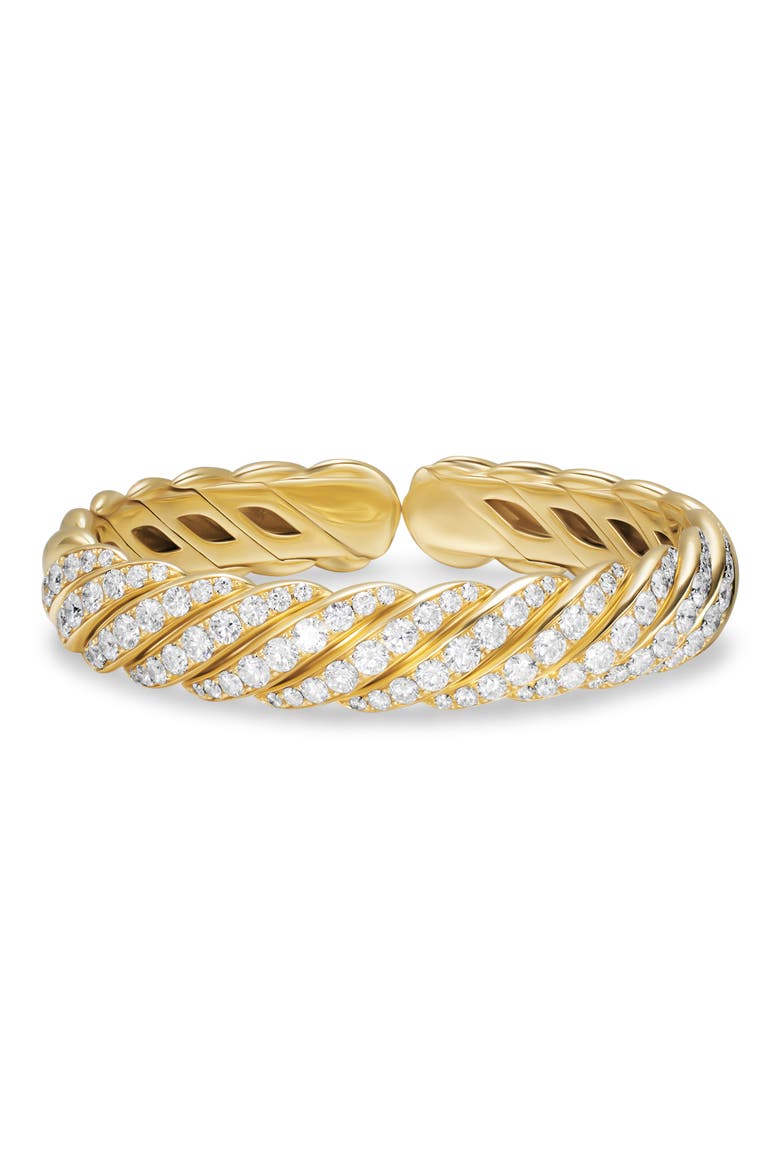 Sculpted Cable Flex Bracelet, Alternate, color, GOLD