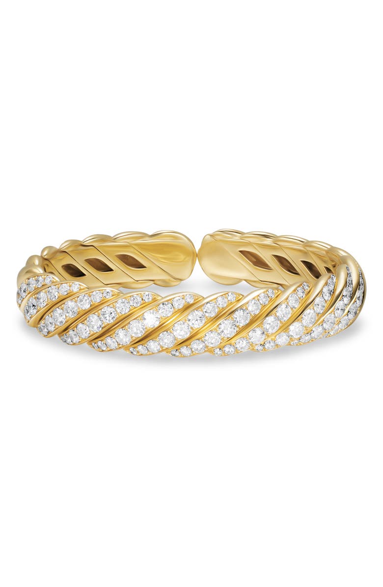 David Yurman Sculpted Cable Flex Bracelet, Alternate, color, Gold