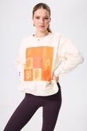 Terez Women's Terez Cream San Francisco Giants Technicolor Oversized Pullover Sweatshirt