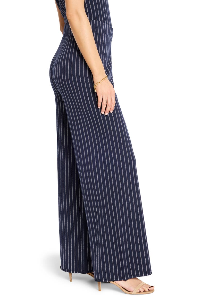 Destination Stripe Wide Leg Knit Pants, Alternate, color, INDIGO MULTI