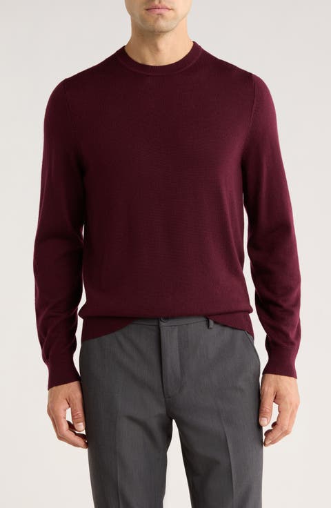 Washable Merino Wool Crewneck Sweater