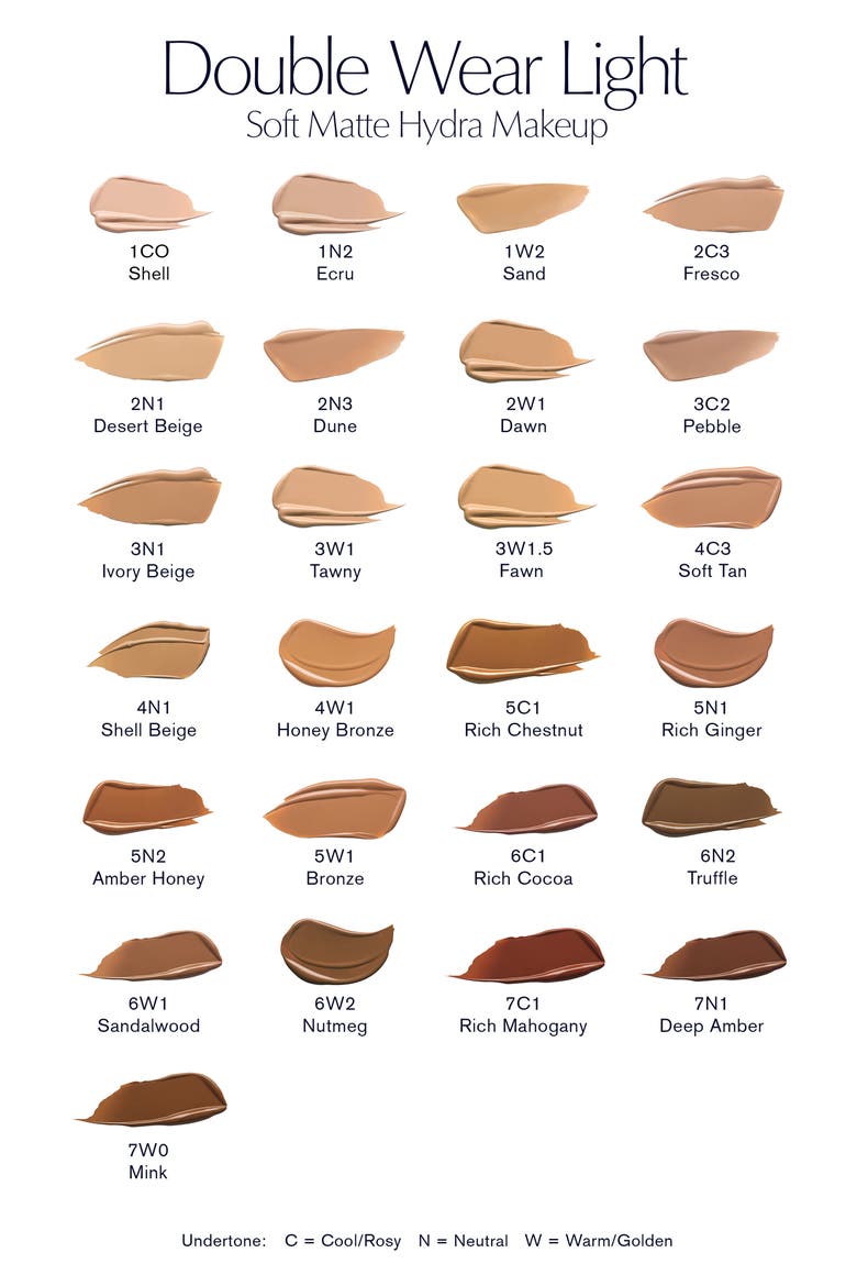 Double Wear Light Soft Matte Hydra Makeup Foundation, Alternate, color, 3C2 PEBBLE