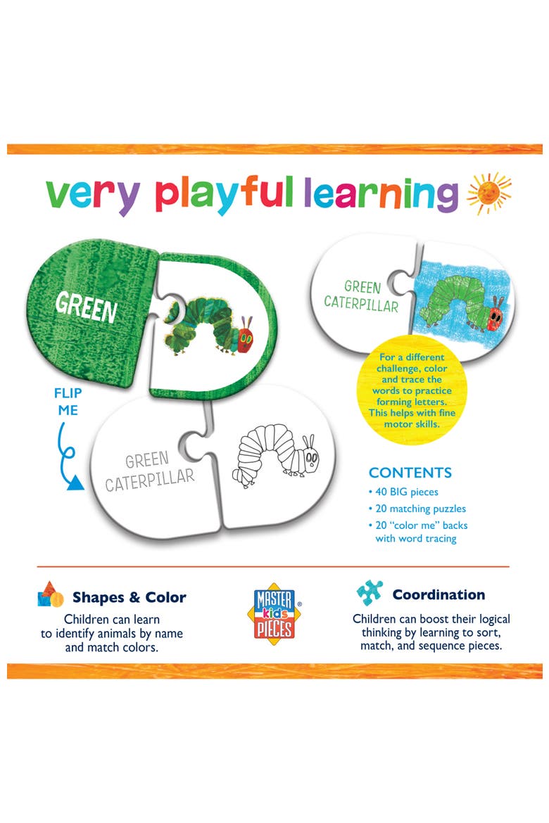 Eric Carle Matching Color Puzzles, Alternate, color, Multicolor