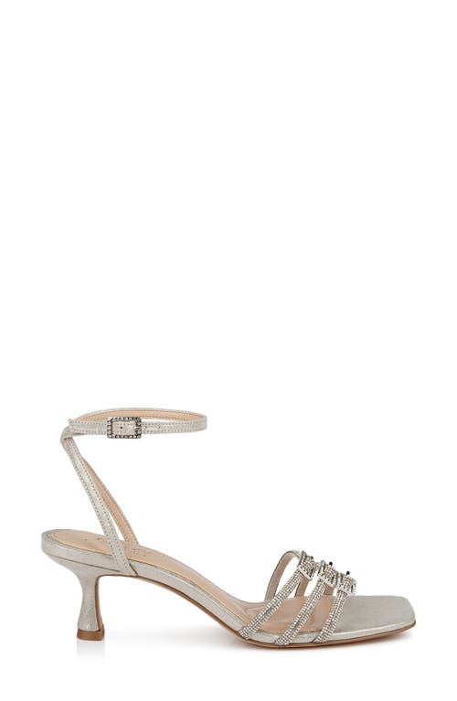 Jewel Badgley Mischka Tesslynn Embellished Ankle Strap Sandal