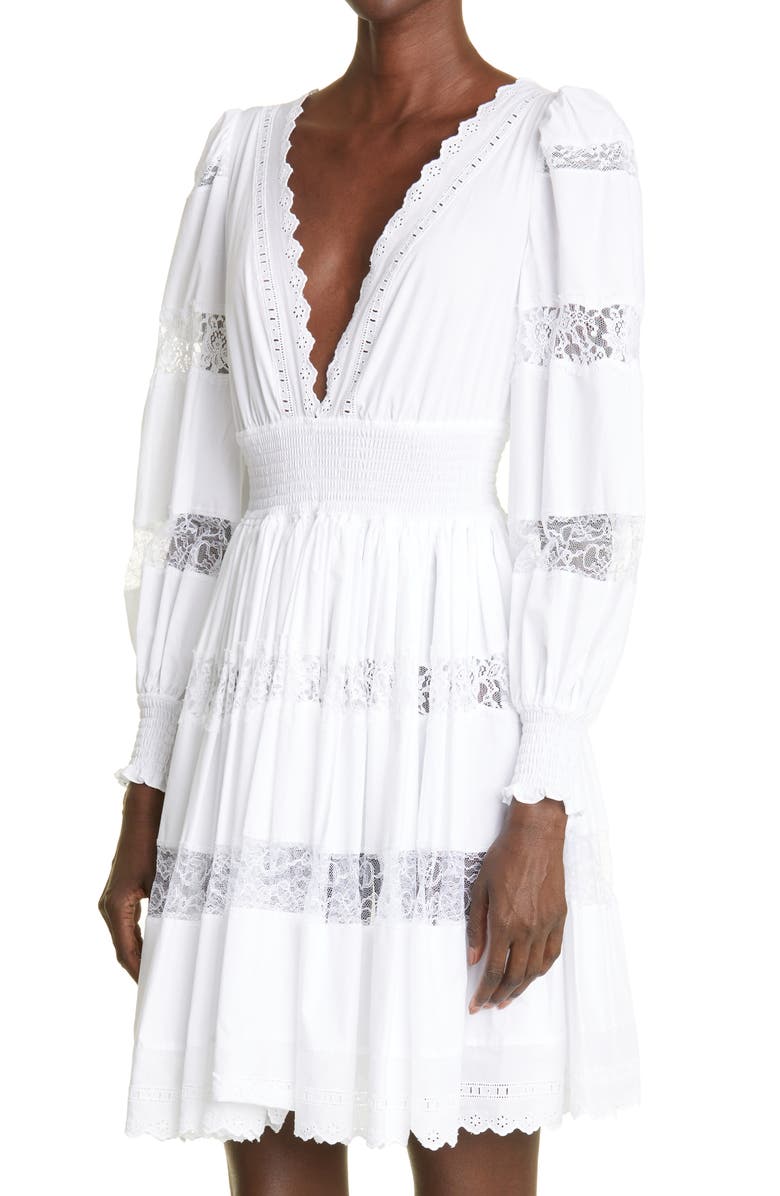 Dolce&Gabbana Long Sleeve Poplin Dress, Alternate, color, 