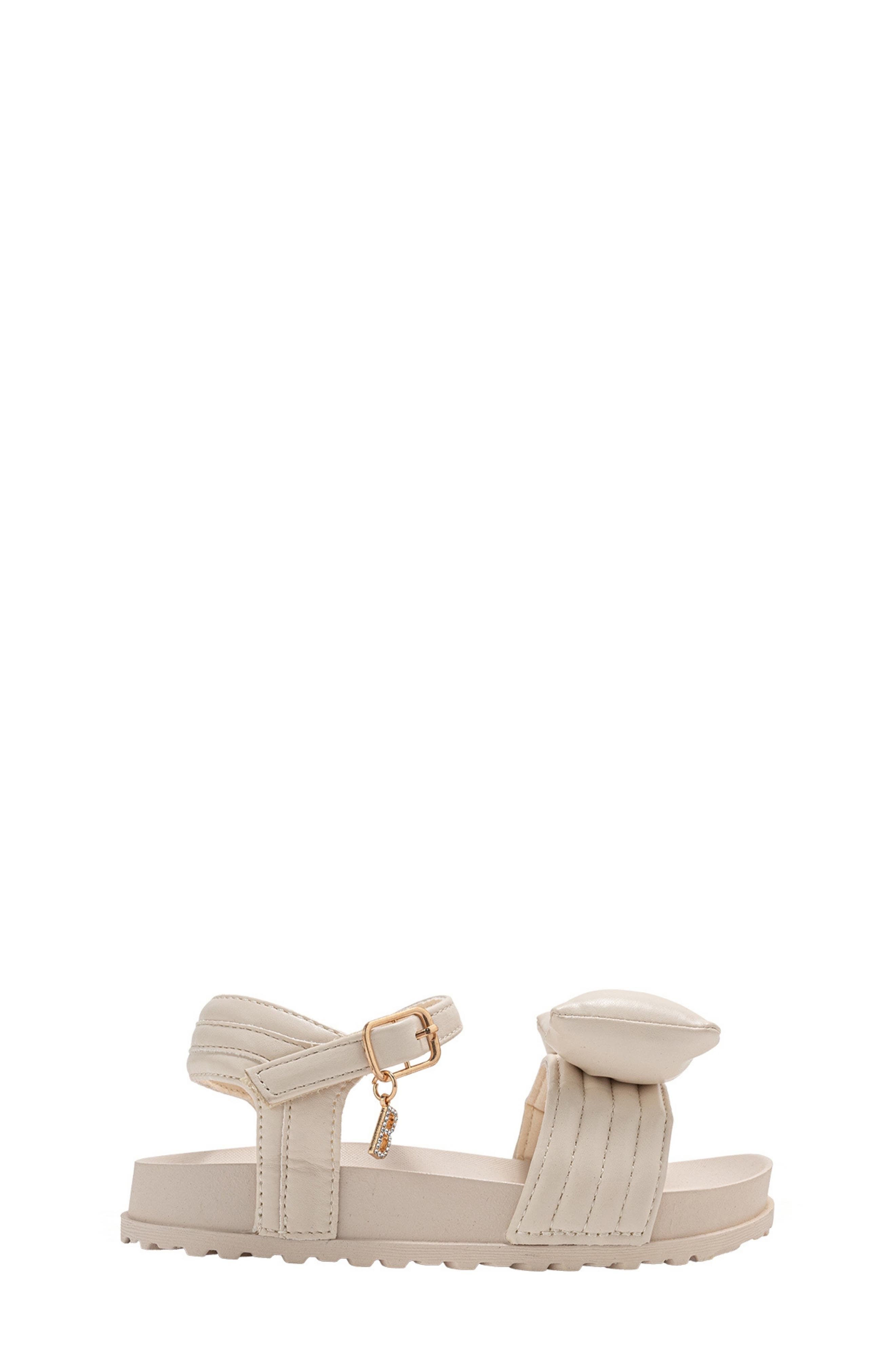 bebe Kids' Lily Bow Sandal, Alternate, color, Off White