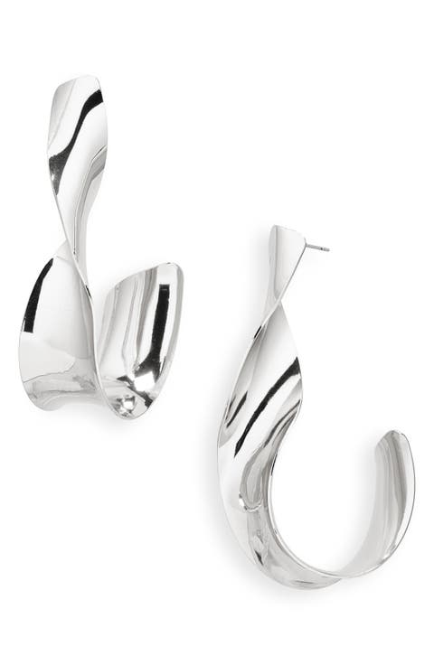 Twisted Hoop Earrings